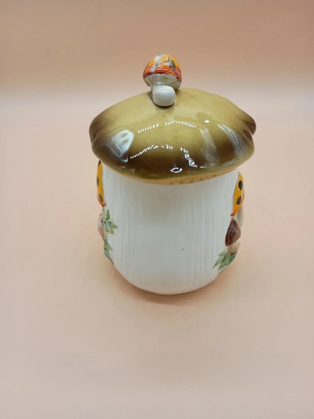 Merry Mushroom Canister Vintage 1978 Sears 6" Tall Japan Cottaegcore READ - Picture 3 of 6